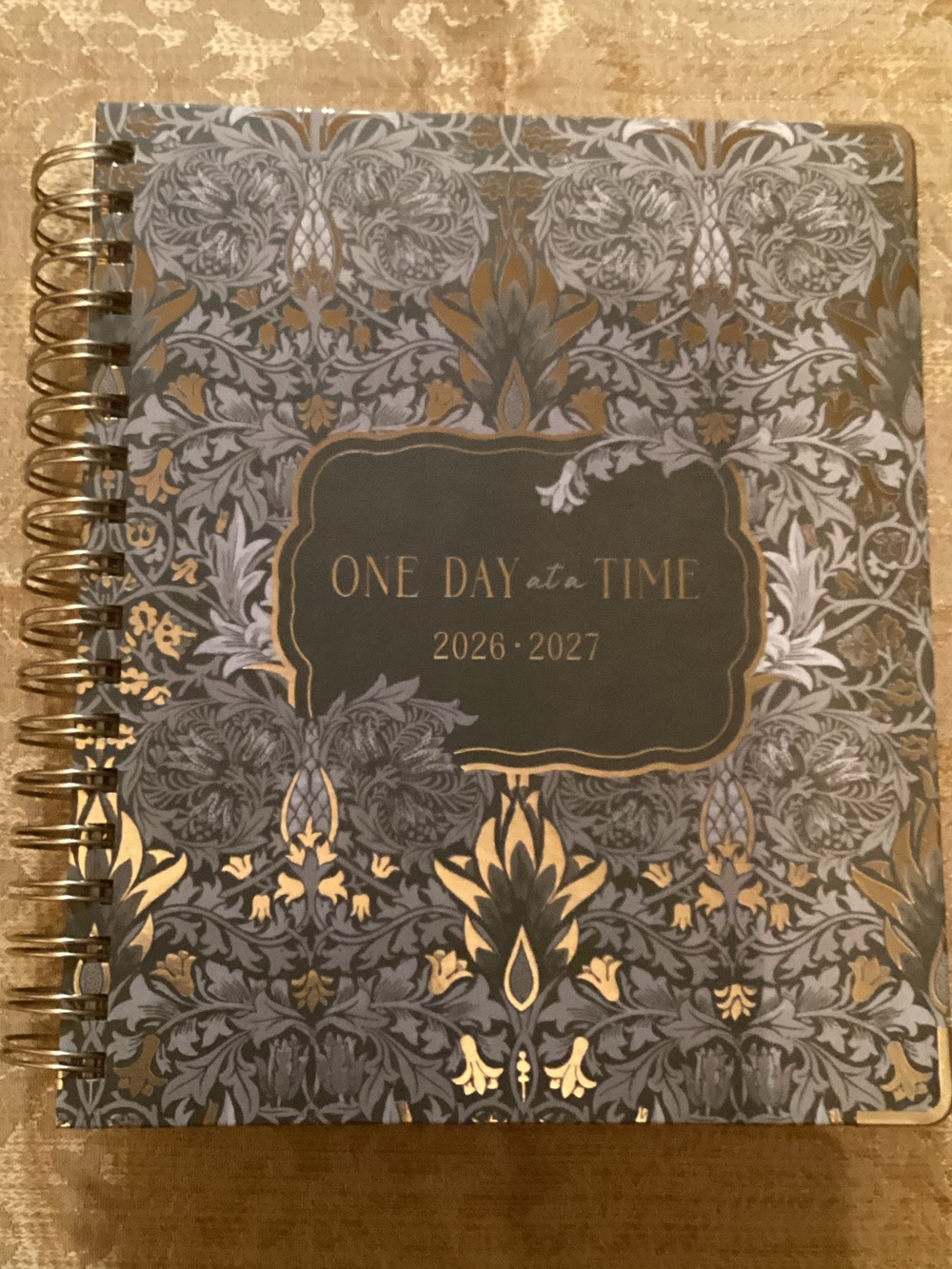 2026-2027 Spiral Planner - Sage with Gold Accents/ July 2026 Start Date